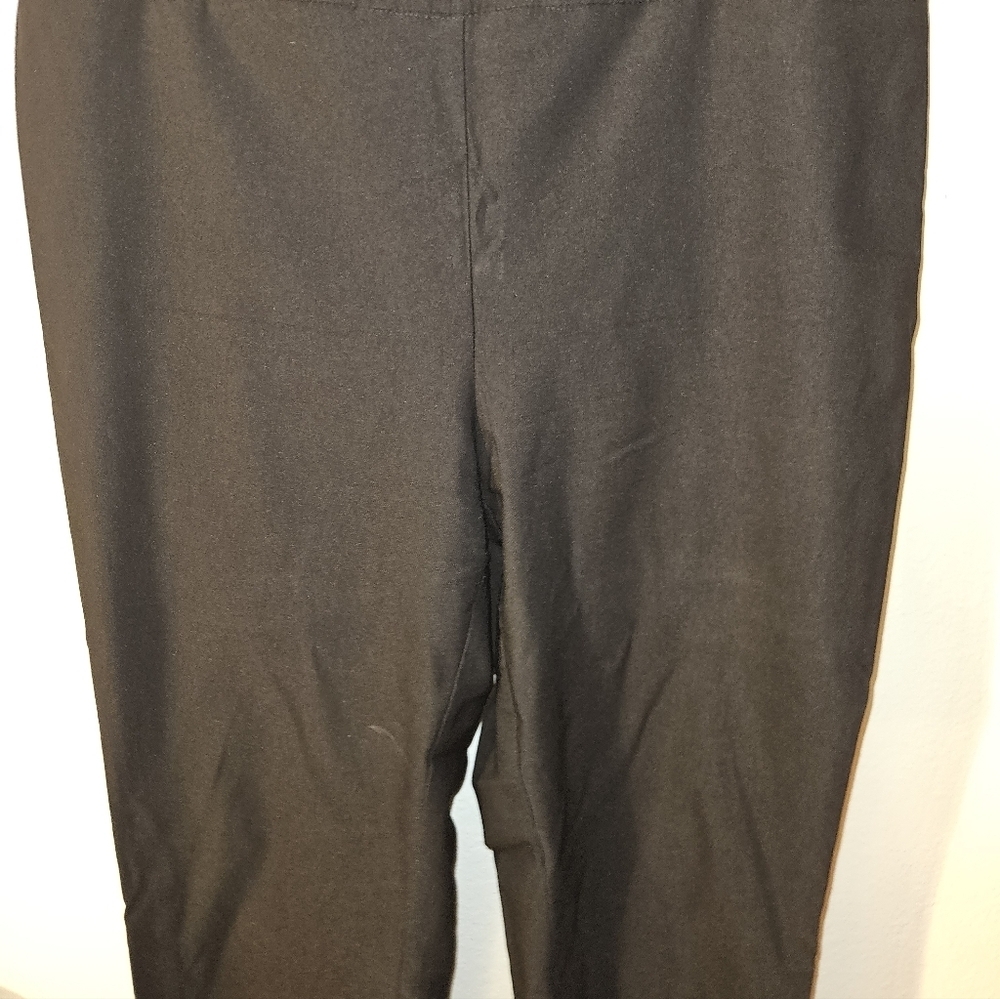 So Slimming Womans Black Crop Slacks Size 2.5 (14) - Picture 3 of 10